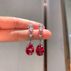 ZIRAVE Jewelry Simulation  Gemstone stud earrings