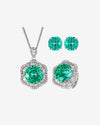 ZIRAVE Jewelry Rose Cut  Gemstone Jewelry Set