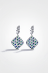 ZIRAVE jewelry simulation color treasure large square color matching diamond jewelry set (Copy)