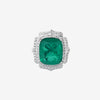 ZIRAVE Jewelry Vintage Simulated Pink Diamond Cushion  Ring