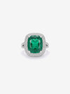 ZIRAVE Jewelry Vintage Simulated Morganite Cushion Halo Rings