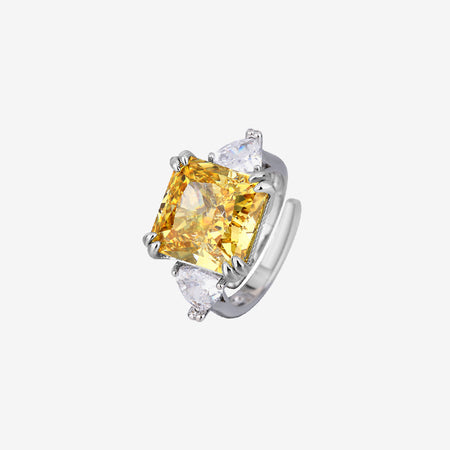 ZIRAVE Jewelry Vintage Simulated Pink Diamond Cushion Ring
