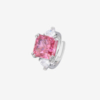 ZIRAVE Jewelry Vintage Simulated Pink Diamond Cushion Ring