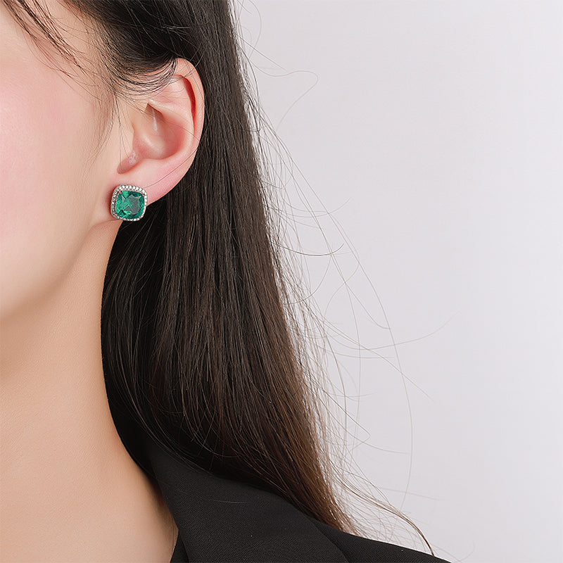 ZIRAVE Jewelry  Vintage Simulated Citrine Cushion Earrings