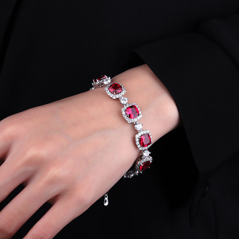 ZIRAVE jewelry retro simulation color treasure light luxury bracelet
