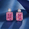 ZIRAVE Jewelry Radiant-Cut  Diamond Simulated Earrings