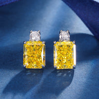 ZIRAVE Jewelry Radiant-Cut  Diamond Simulated Earrings