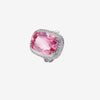 ZIRAVE Jewelry Radiant-Cut Faux Purple Diamond Pave Ring