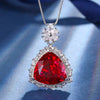 ZIRAVE Jewelry Triangle-Cut Faux Paraiba Tourmaline Necklace