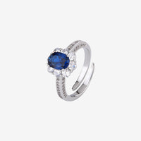 ZIRAVE Jewelry Vintage Colored Gemstone Oval Ring (4 Colors Available)