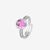 ZIRAVE jewelry copper bottom gold plating simulation blue spinel retro Ring