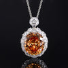 ZIRAVE Jewelry Vintage Simulated Paraiba Tourmaline Oval Nicklace