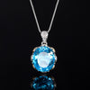 ZIRAVE Jewelry Imitation Dried Rose Padparadscha Light Luxury Oval Necklace