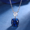 ZIRAVE Jewelry Cushion-Cut Faux Pink Diamond Necklace