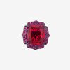 ZIRAVE Jewelry Vintage Simulated Pink Diamond Cushion  Ring