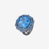 ZIRAVE Jewelry Vintage Simulated Pink Diamond Cushion  Ring