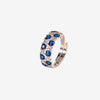 ZIRAVE Jewelry copper bottom gold plating simulation sapphire red corundum ring retro style