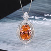 ZIRAVE Jewelry Simulation Para Green Vintage Pendant with Chain