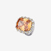 Zirave Jewelry Vintage Simulated Paraiba Cushion  Ring