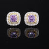 ZIRAVE Jewelry Simulation Yellow Diamond Earrings