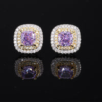 ZIRAVE Jewelry Simulation Yellow Diamond Earrings
