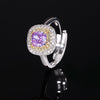ZIRAVE Jewelry Simulation Yellow Diamond ring