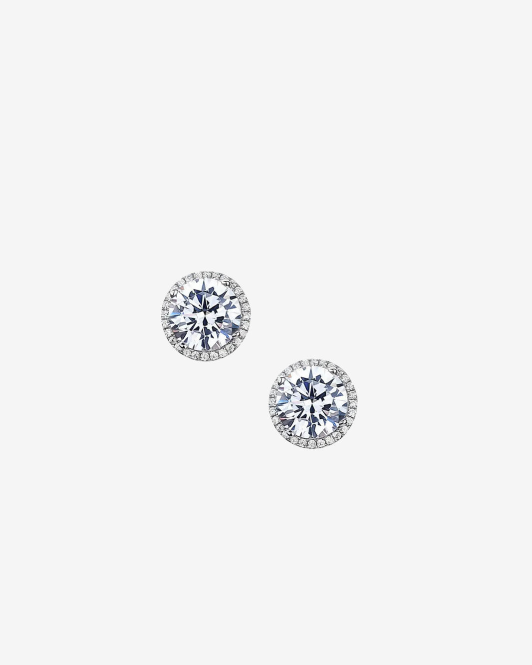 ZIRAVE  Jawelry Royal Halo Simulated Dianmond Earring