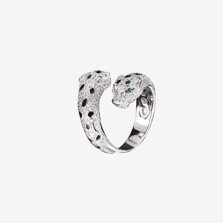 ZIRAVE Jewelry Simulation Gemstone Vintage Leopard Ring