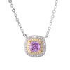 ZIRAVE Jewelry Simulation Yellow Diamond Necklace