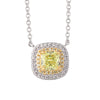 ZIRAVE Jewelry Simulation Yellow Diamond Necklace