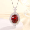 ZIRAVE Jewelry Simulation Para Green Vintage Pendant with Chain