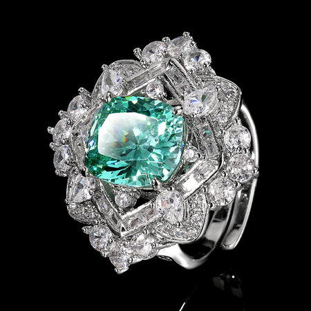 ZIRAVE Imitation Peacock Sapphire Ring