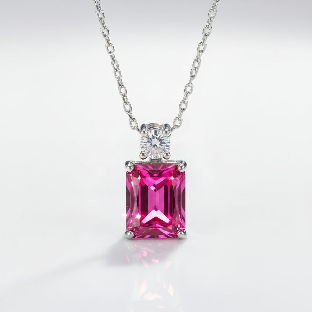 ZIRAVE Jewelry Simulated Yellow &amp; Pink Sapphire Jewelry Set