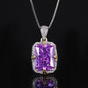 ZIRAVE Jewelry Vintage Simulated Gemstone Rectangle Jewelry Set 3Color