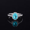 ZIRAVE Jewelry Vintage Colored Gemstone Oval Ring (4 Colors Available)