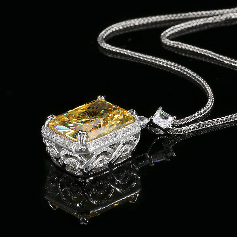 ZIRAVE Jewelry Radiant-Cut Simulated Yellow Diamond Jewelry Set
