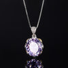ZIRAVE Jewelry  Vintage Simulated Gemstone Oval Jewelry Set 3Color