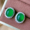ZIRAVE Jewelry  Luxury Icy Green AgateEarrings
