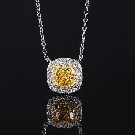 ZIRAVE Jewelry Simulation Yellow Diamond Jewelry Set