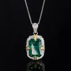 ZIRAVE Jewelry  Vintage Simulated Gemstone Jewelry Set (Pendant + Ring) 3Color