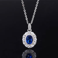 ZIRAVE Jewelry Vintage Imitation Blue Spinel Minimalist Style