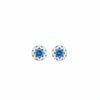 ZIRAVE jewelry simulation blue spinel earrings