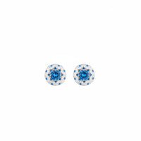 ZIRAVE jewelry simulation blue spinel earrings