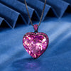 ZIRAVE Jewelry Titanic Heart of the Ocean Heart-Shaped Gemstone Necklace