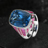 ZIRAVE Jewelry Two-Tone Wide Cocktail Open Ring