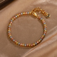ZIRAVE Jewelry TTri-color diamond-cut bead jewelry set. (Copy)