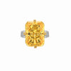 ZIRAVE Jewelry Radiant-Cut Faux Yellow Diamond Ring