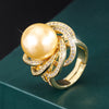 ZIRAVE Jewelry Vintage Simulated Pearl Star Ring