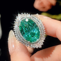 ZIRAVE Jewelry Simulation Para Green Vintage Para Green Ring