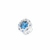ZIRAVE jewelry simulation blue spinel round light luxury suit women
